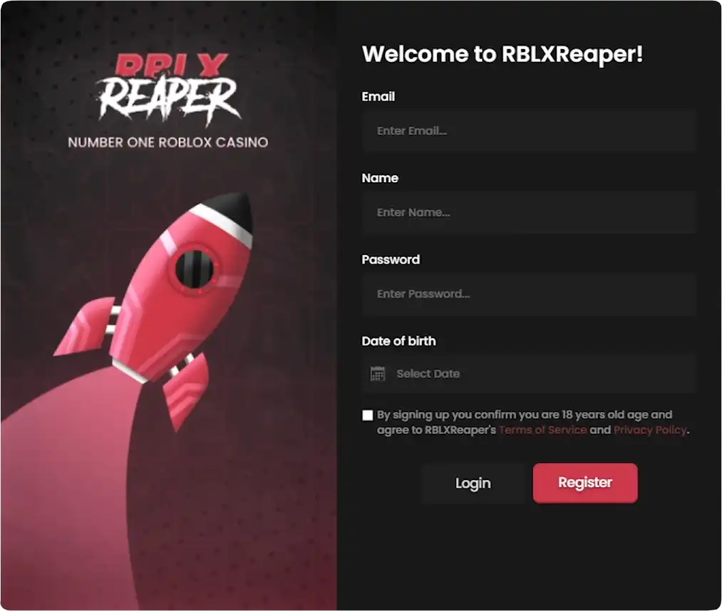 Rblxreaper sign up